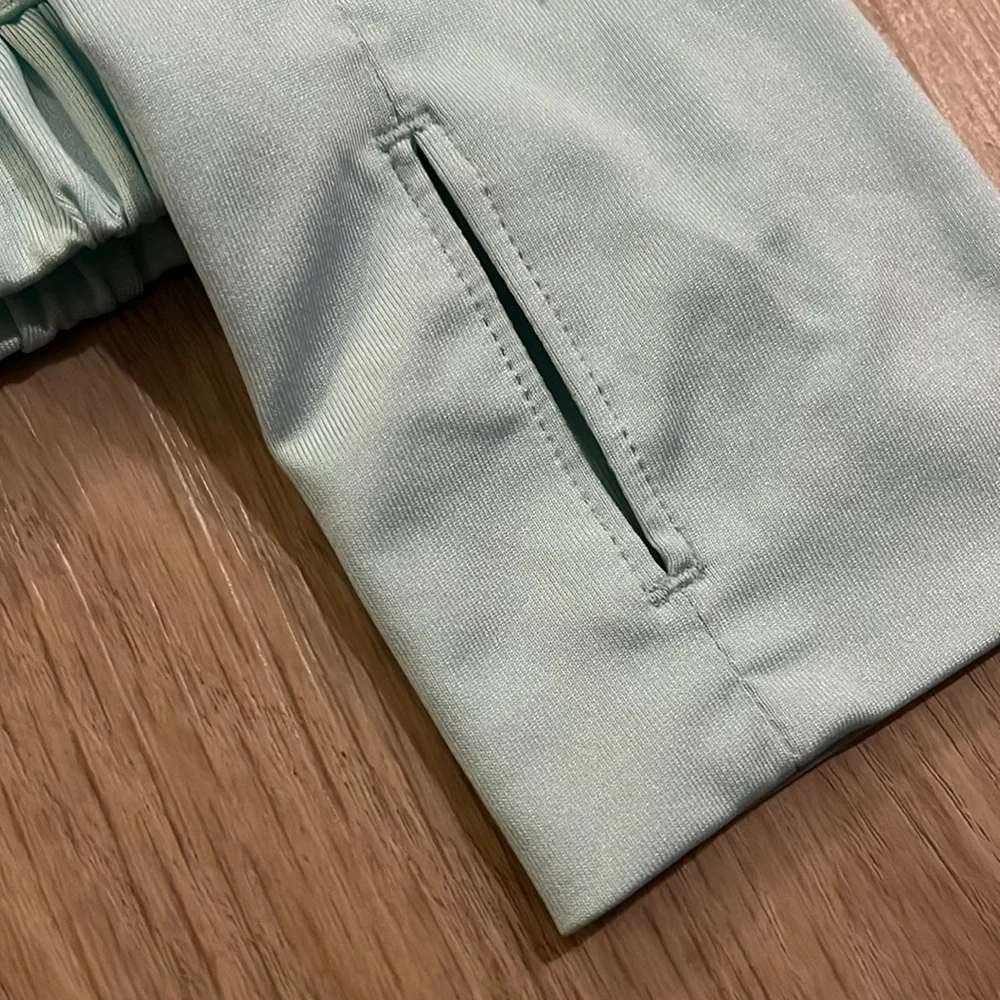 Aqua Hooded Quarter Zip Long Sleeve Top - Picture 4 of 12